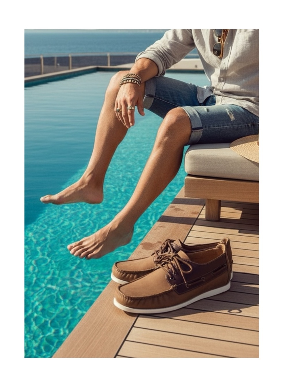Saminto Laurenzini ★ Lace Up Boat Shoe Chukka Boot ★ Brown Leather ★ 12 ★